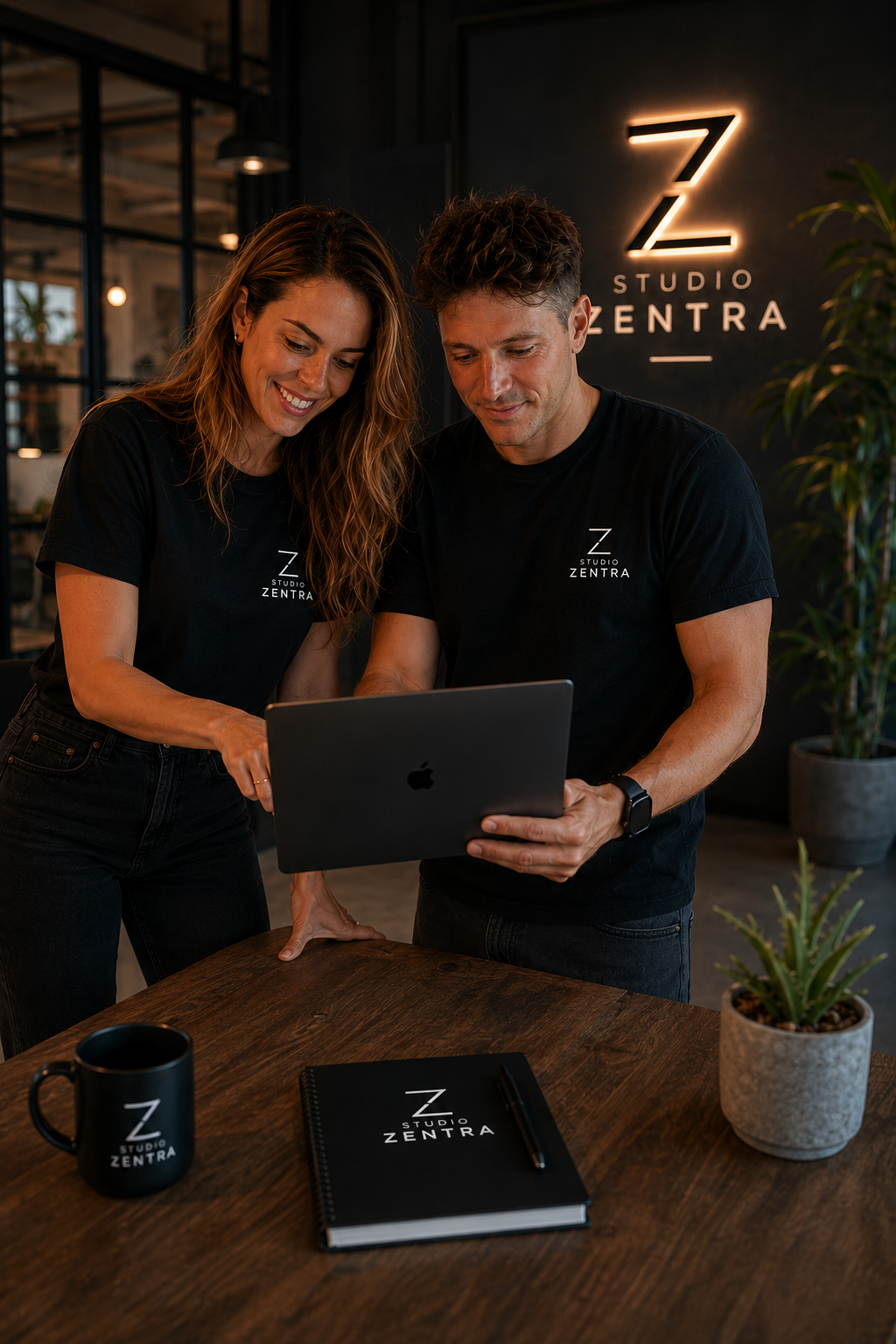 Franco & Delfina — founders of Zentra Studio
